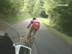 Paolo Savoldelli descendo o Colle Fauniera - Giro 99 